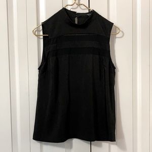 Faltering Black Tank Top